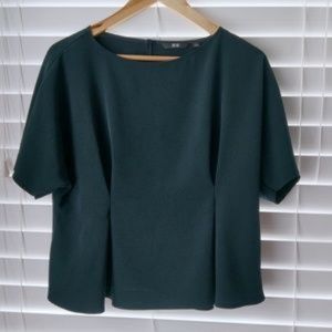 Uniqlo Drape Tuck Short Sleeve T Blouse
